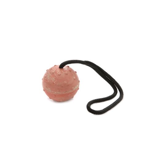 Dogtech 7 cm Big ball with 30 cm rope with handle