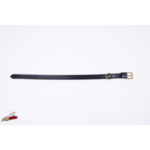 25mm x 650mm double leather collar with brass.