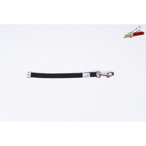 Dogtech 30 cm black nylon leash